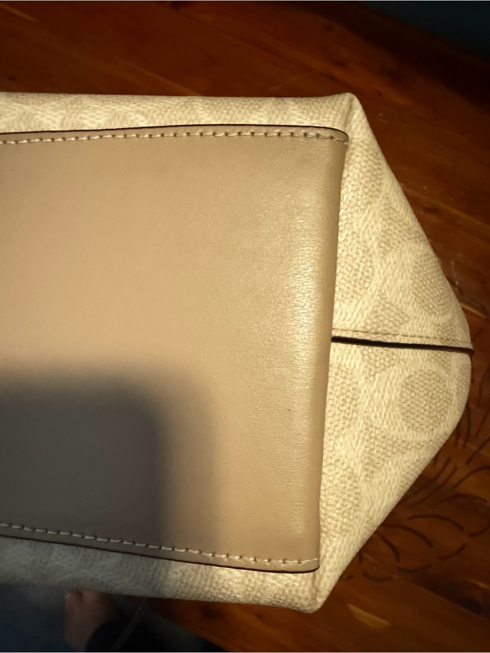 Coach Station Tote Bag in Signature Canvas - Khaki/Chalk - Picture 12 of 14